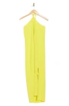 1.state Halter Dress In Lime Green