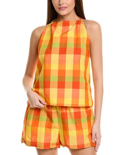 1.state Halter Tie Blouse In Yellow