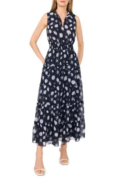 1.state High Neck Maxi Dress In Purple