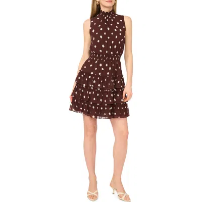 1.state High Neck Minidress In Brown