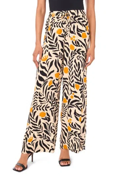 1.state High Waist Wide Leg Pants In White