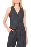 1.state Women's Sleeveless Striped Vest In Black