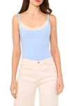 1.state Lace Trim Camisole In Blue Lake