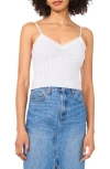 1.state Lace Trim Pointelle Camisole In Angel Blue