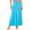 1.state Linen Blend Maxi Skirt In Laguna Mist Blue