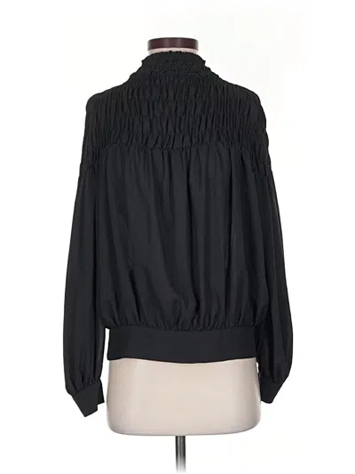 Pre-owned 1.state Long Sleeve Blouse In Black