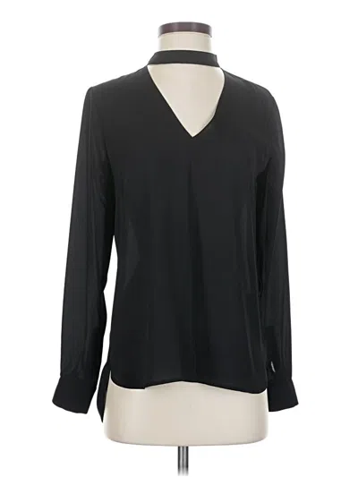 Pre-owned 1.state Long Sleeve Blouse In Black