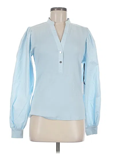 Pre-owned 1.state Long Sleeve Blouse In Blue