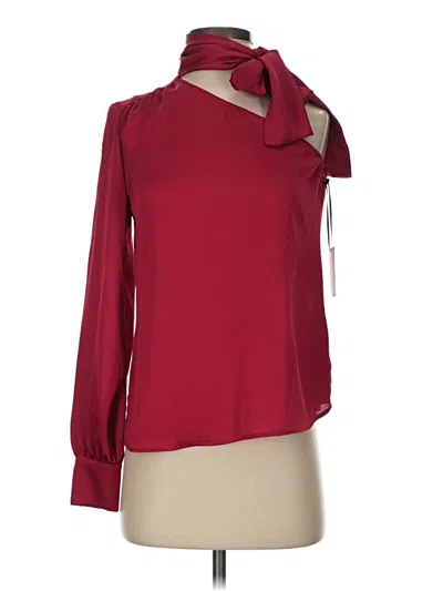 1.state Long Sleeve Blouse In Red