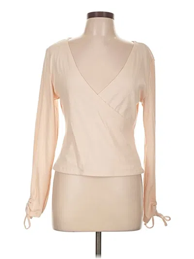 Pre-owned 1.state Long Sleeve Blouse In Ivory
