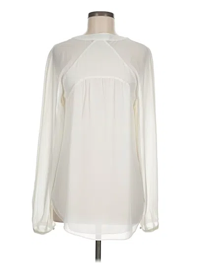 Pre-owned 1.state Long Sleeve Blouse In Ivory