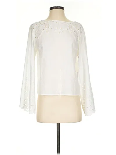 Pre-owned 1.state Long Sleeve Blouse In Ivory