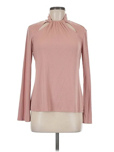 Pre-owned 1.state Long Sleeve Blouse In Pink