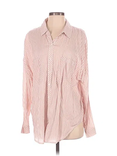 Pre-owned 1.state Long Sleeve Blouse In Pink