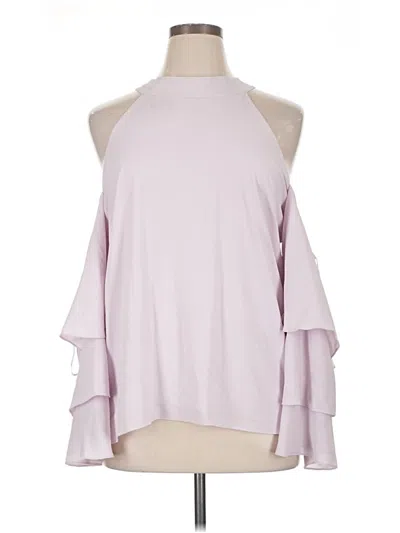 Pre-owned 1.state Long Sleeve Blouse In Pink