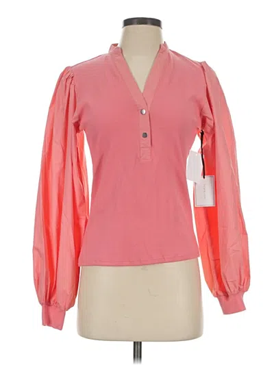 1.state Long Sleeve Blouse In Pink