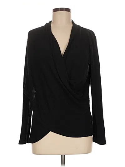 Pre-owned 1.state Long Sleeve T-shirt In Black