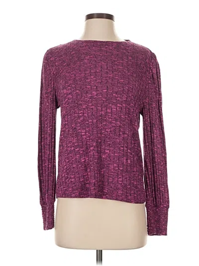 Pre-owned 1.state Long Sleeve T-shirt In Purple