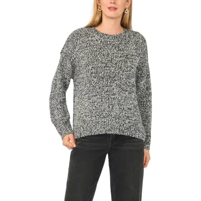 1.state Marled Crewneck Sweater In Gray