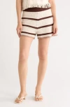 1.state Mesh Stripe Shorts In Multi
