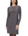 1.state Metallic Dress In Rich Black