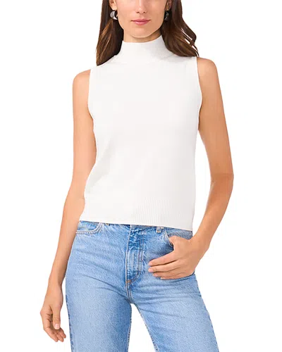 1.state Mock Neck Sleeveless Sweater In New Ivory