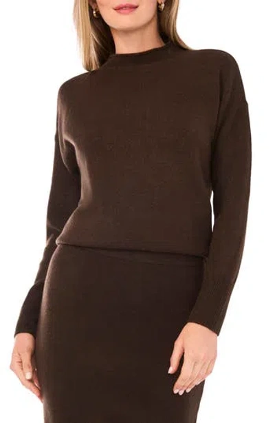 1.state Mock Neck Sweater In Call Me Chocolate