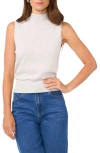 1.state Mock Neck Sweater Vest In Silver Heather