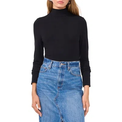 1.state Mock Neck Top In Rich Black