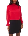 1.state Open Back Bell Sleeve Blouse In Red
