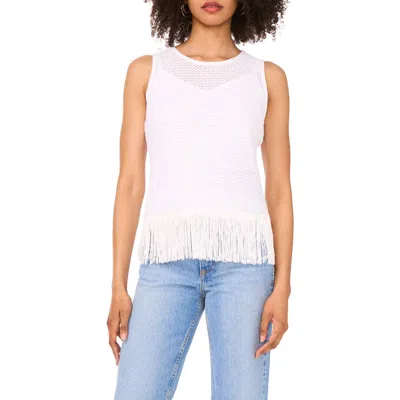 1.state Open Stitch Fringe Tank