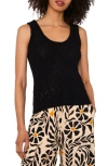 1.state Womens Roll Neck Tank Top Floral Print Drawstring Waist Wide Leg Pants