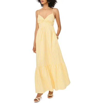 1.state Overlapping Bodice Maxi Dress In Yellow