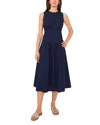 1.state Pin Tuck Midi Dress In Indigo Night