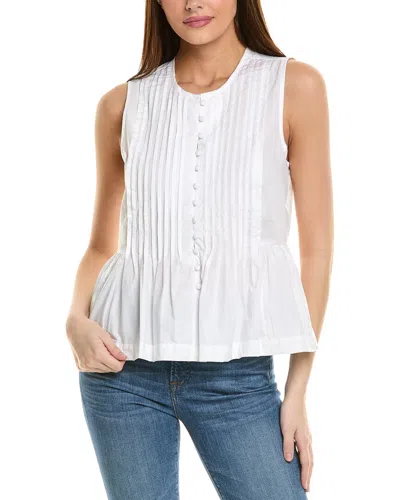 1.state Pintuck Blouse In White