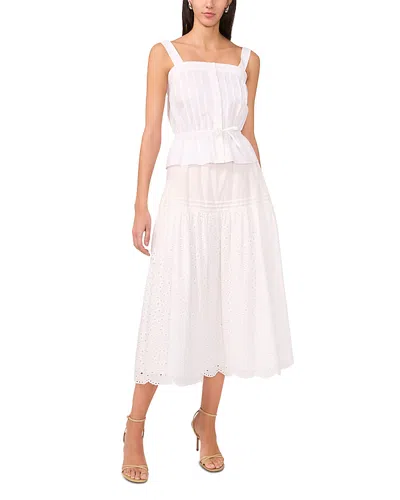 1.STATE PINTUCK BODICE PEPLUM TOP