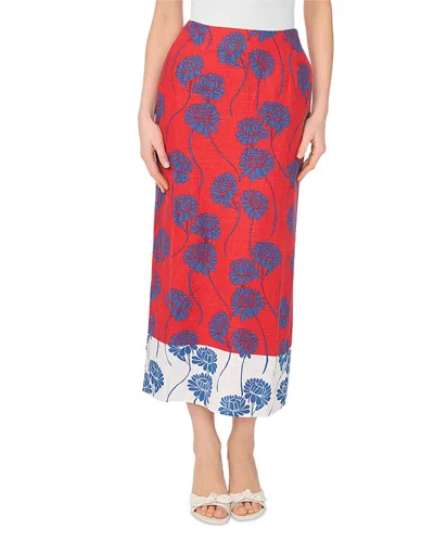 1.STATE PRINTED COLUMN SKIRT
