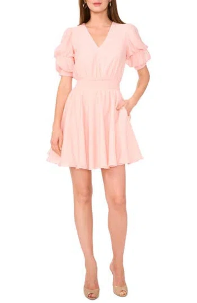 1.state Puff Sleeve Dress In Rose Pink