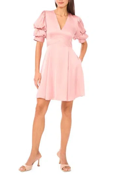 1.state Puff Sleeve Minidress In Pink
