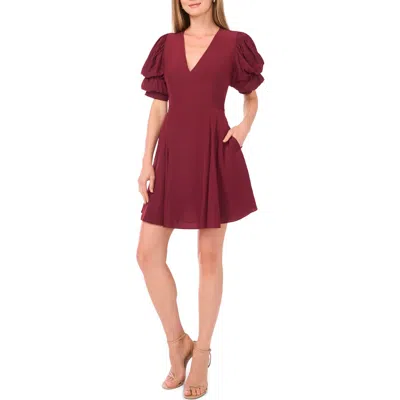 1.state Puff Sleeve Minidress In Red