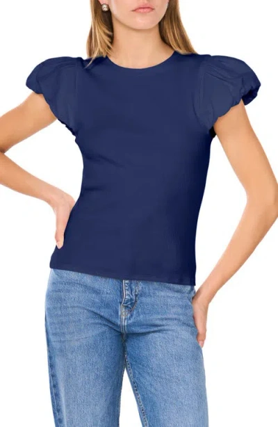1.STATE 1.STATE PUFF SLEEVE RIB TOP