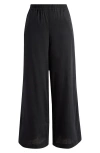 1.state Pull-on Wide Leg Pants In Rich Black