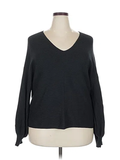 Pre-owned 1.state Pullover Sweater In Black