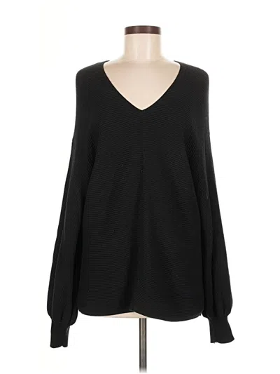 Pre-owned 1.state Pullover Sweater In Black