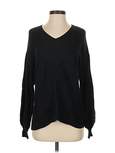 Pre-owned 1.state Pullover Sweater In Black