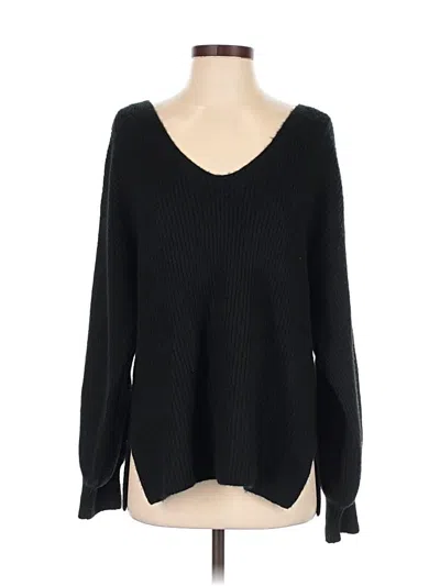 Pre-owned 1.state Pullover Sweater In Black