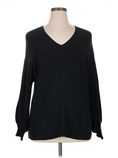 Pre-owned 1.state Pullover Sweater In Black