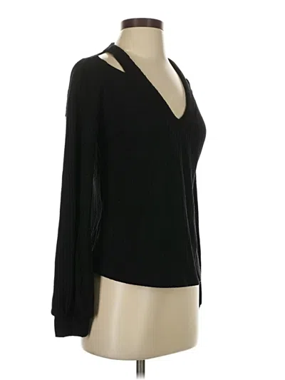 Pre-owned 1.state Pullover Sweater In Black