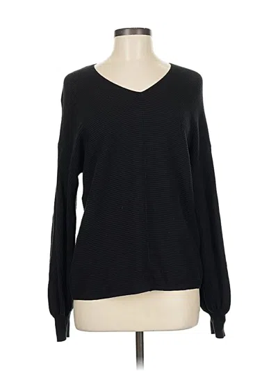 Pre-owned 1.state Pullover Sweater In Black