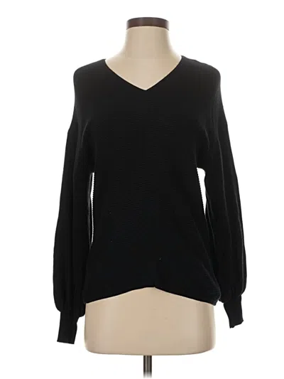 Pre-owned 1.state Pullover Sweater In Black
